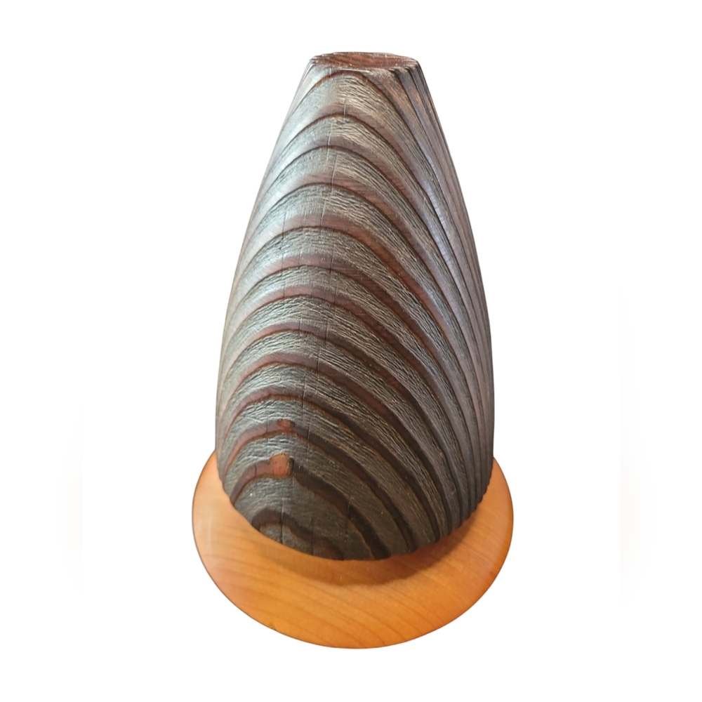 Tim Green Tree Sculpture with Ribbed Texture - Picture 12 of 16